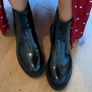 Patent Chelsea Boots